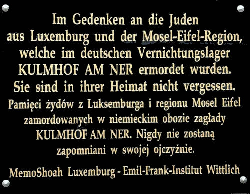 Gedenktafel Metzen Wahl 500