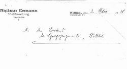 Briefkopf Nathan Ermann Viehhändler 250b